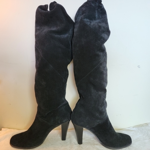 MMK knee high black leather boots - Picture 3 of 9